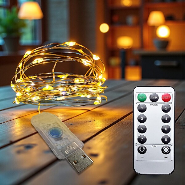 Upway 5 M Günışığı Kumandalı USB 50 Led Işık Aydınlatma