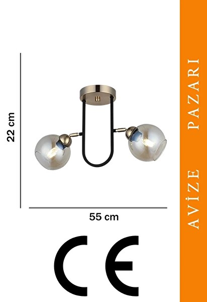 Avize Pazarı Keno 2'li Antik Lak Plafonyer