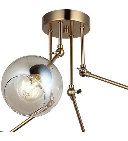 Avize Pazarı Pore 4'lü Antik Lak Plafonyer Avize