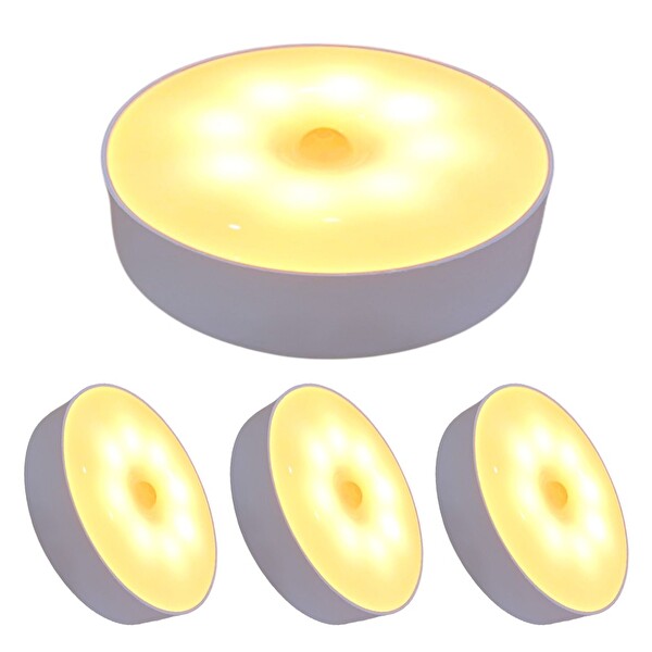Upway Sensörlü Şarjlı Mıknatıslı Led Lamba Seti - 8 Ledli Gün Işığı 4 Adet