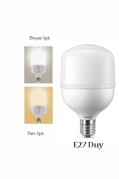 Şavk 40W Torch Led Ampul E27 - Beyaz Jumbo Büyük Pazar Lambası
