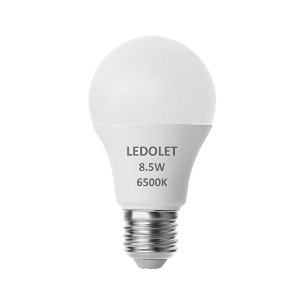 Ledolet 8.5W E27 Led Ampul Beyaz Işık - 6500K