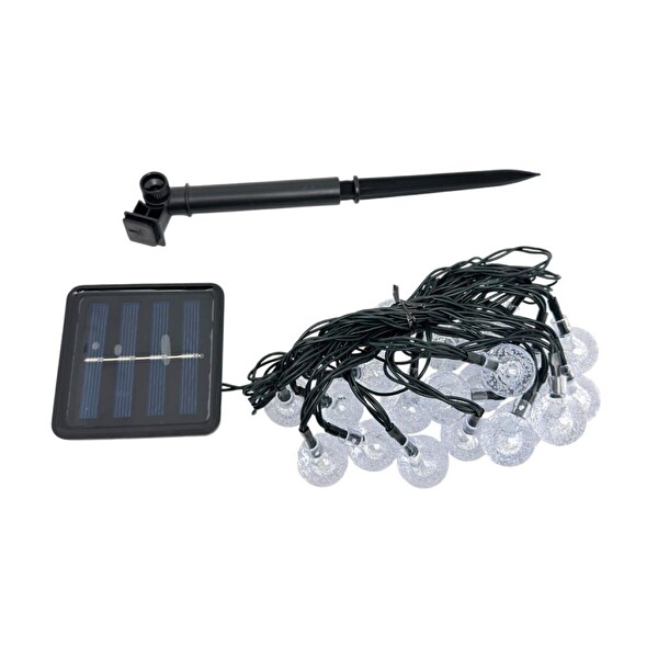 Panther PT-114 Bahçe Kazık Sağlamalı Solar Led Işık 5 M Sarı Işık Dekoratf Dış Mekan Led Lamba