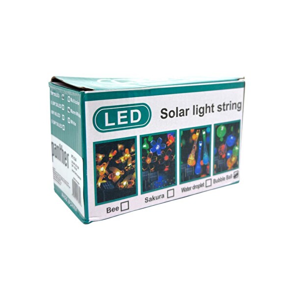 Panther PT-114 Bahçe Kazık Sağlamalı Solar Led Işık 5 M Sarı Işık Dekoratf Dış Mekan Led Lamba