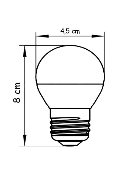 Rutter RT-1090 7W E27 Mini Top 6500K Beyaz Led Ampul