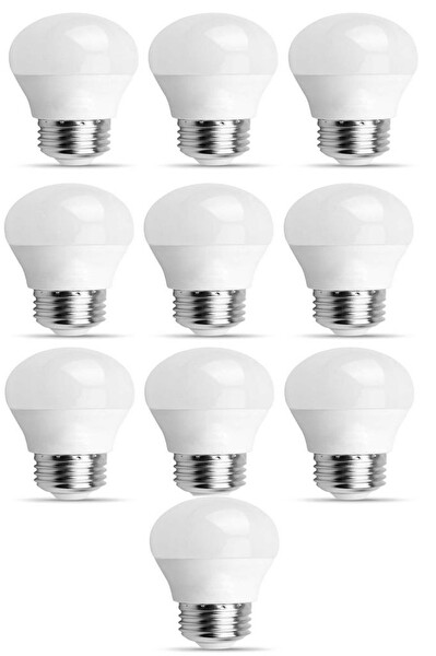 Rutter RT-1090 7W Led Ampul E27 Mini Top Beyaz-6500K Minik Avize Lambası 10 Adet
