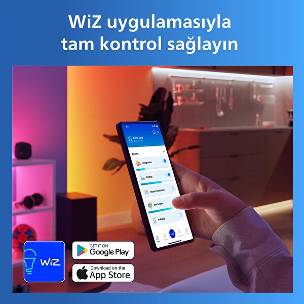 Philips Smart RGBIC LED Şerit Aydınlatma 10 M Type-C (Google Home - Alexa - HomeKit - Matter Uyumlu)