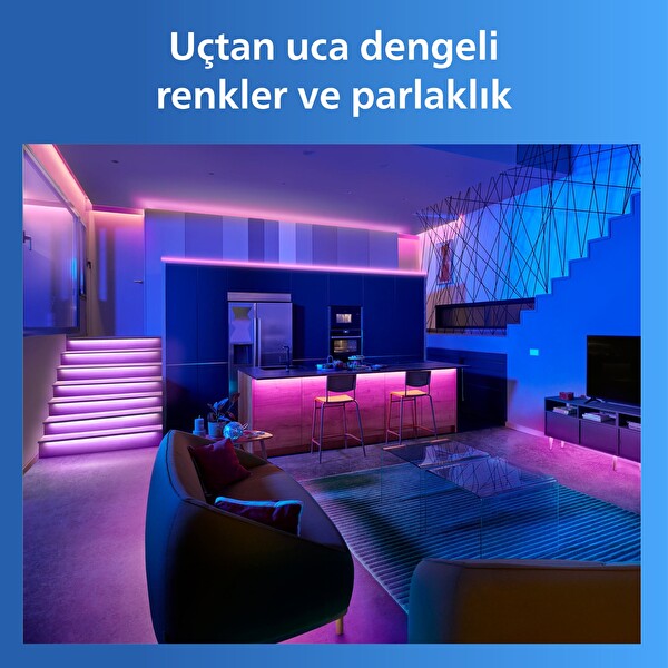Philips Smart RGB LED Şerit Aydınlatma 15 M Type-C (Google Home - Alexa - HomeKit - Matter Uyumlu)
