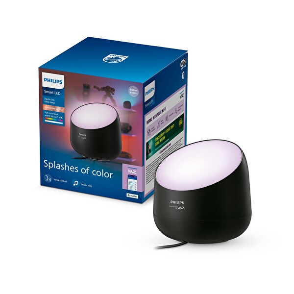 Philips Smart Lighting Squire Lite Akıllı Masa Lambası Siyah - Google Home - Alexa - HomeKit ve Matter Uyumlu