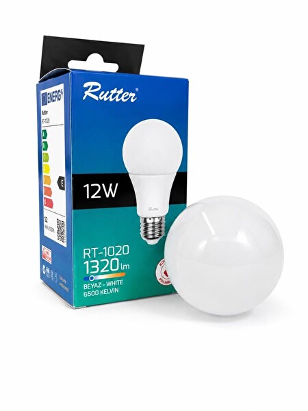 Rutter RT-1020 12W Led Ampul Beyaz 6500K E27 Led Lamba