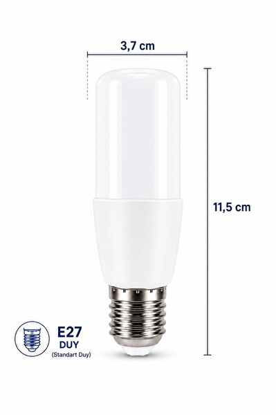 Şahnet 9W E27 6500K Beyaz Işık Dar Ağızlı Avize ve Abajur Uyumlu LED Ampul
