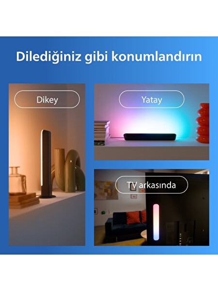 Philips Smart Lighting Rgbic 30 CM Google Home Alexa Homekit ve Matter Uyumlu Işık Barı