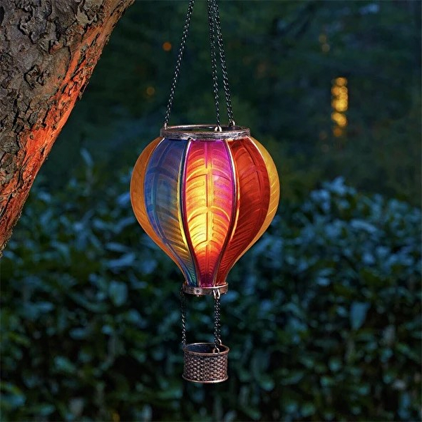 Esk Güneş Enerjili Alev Efektli Su Geçirmez Sensörlü Balon Lamba