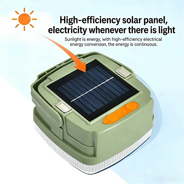 Esk IP65 Solar Şarjlı Projeksiyon 6000 Lümen Kamp Lambası