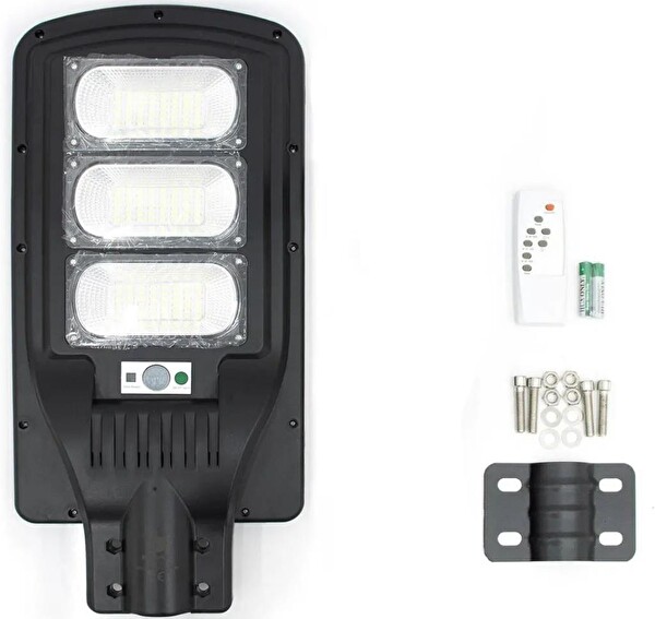 Hightek HT-3902 300W Pır Sensörlü Kumandalı Solar Sokak Lambası