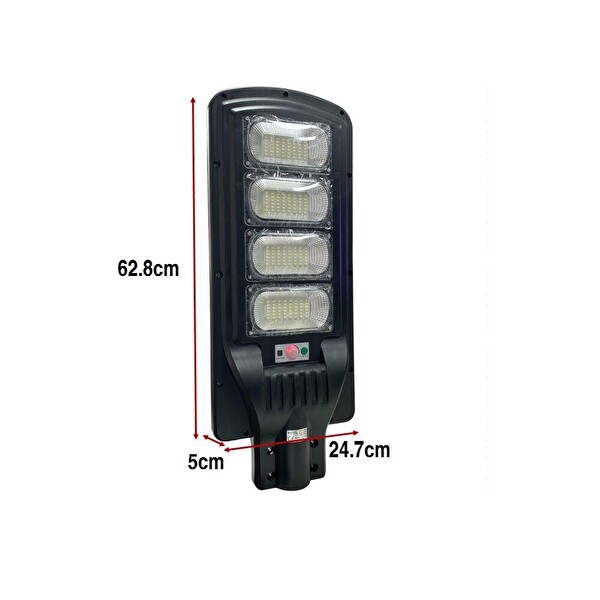 Hightek HT-3903 400W Kumandalı Hareket Sensörlü Solar Sokak Lambası