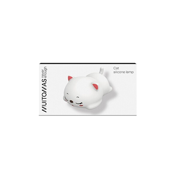 Muitomas USB-C Kedi Figürlü Silikon Gece Lambası