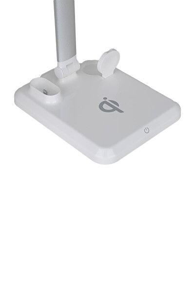 Hzl Store Kablosuz Şarj Özellikli 3 Kademeli Watch Airpods iPhone Aynı Anda Şarj Edebilen Göz Yormayan LED Masa Lambası
