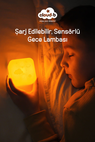 Cloud B Space Şarj Edilebilir Sensörlü Gece Lambası 7x7cm