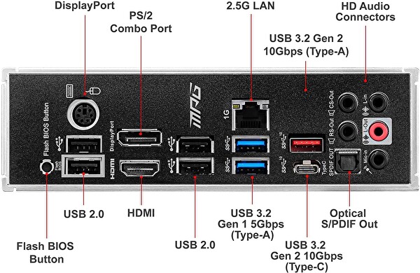 MSI MPG B550 Gaming Plus AMD B550 4400 MHz DDR4 Soket AM4 M.2 ATX Anakart