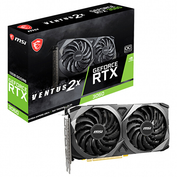 MSI GeForce RTX 3060 Ventus 2X OC 12 GB 192 bit GDDR8 PCI-Express X16 Ekran Kartı
