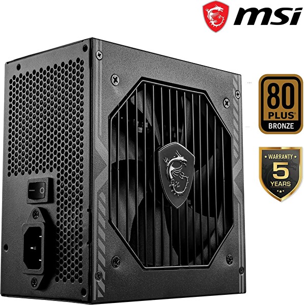 MSI MAG A550BN 550 W 80 Plus Bronze 120 MM Fan Power Supply