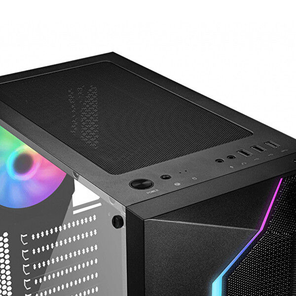 MSI MAG Vampiric 100R Temperli Cam 1 X A-Rgb Fan 1 X 120mm Fan ATX Gaming Bilgisayar Kasası