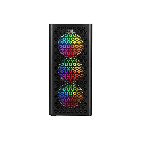 Power Boost VK-M202B USB 3.0 ATX Mesh RGB Fan Siyah Kasa (PSU Yok)