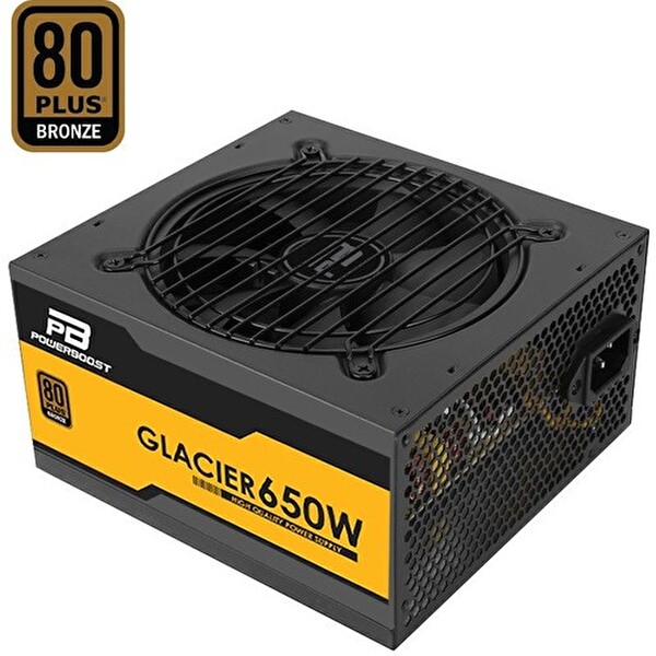 Power Boost Glacier BST-ATX650B 650W 80+ Bronze Semi Modüler 12 CM Fanlı ATX Güç Kaynağı