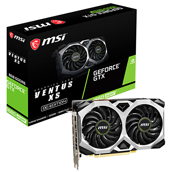MSI GeForce GTX 1660 Super Ventus XS OC 6 GB 192 Bit GDDR6 DX12 Gaming Ekran Kartı