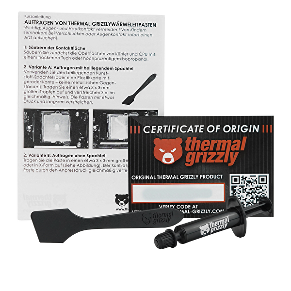 Thermal Grizzly Aeronaut TG-A-015-R 3.9 GR Yüksek Performans Termal Macun