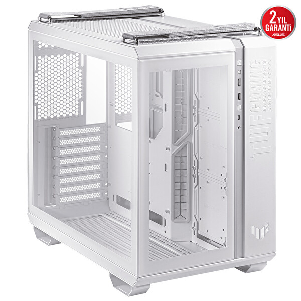Asus Tuf Gaming GT502 V2 Temperli Cam Micro ATX Beyaz Bilgisayar Kasası