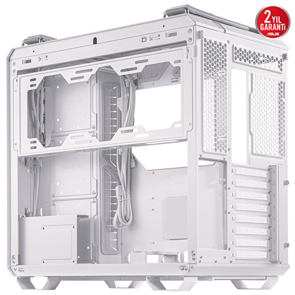 Asus Tuf Gaming GT502 V2 Temperli Cam Micro ATX Beyaz Bilgisayar Kasası