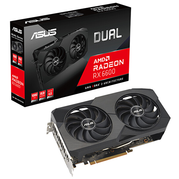 Asus Radeon Dual Rx6600 8G V2 RX 6600 8 GB GDDR5 128 Bit Gaming Ekran Kartı