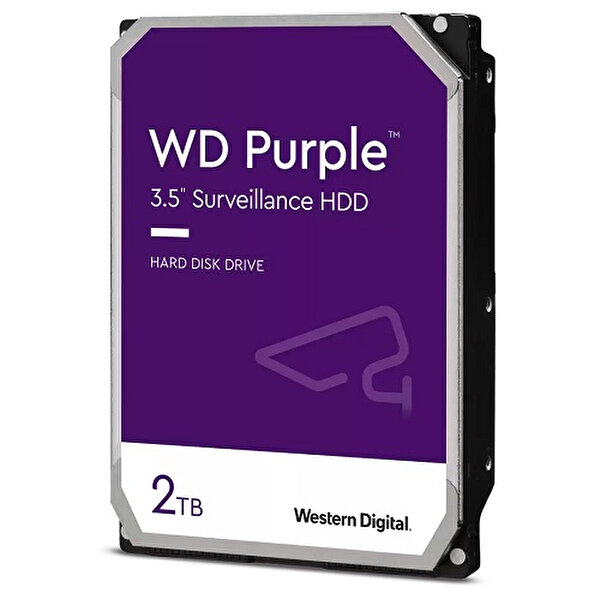 WD WD Purple WD23PURZ 2 TB 64 MB Sata3 3.5" 6 GB/s 7x24 Güvenlik Diski