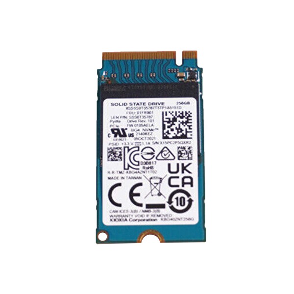 Kioxia KBG42NT 256 GB M.2 NVMe SSD