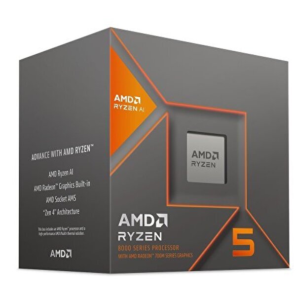 AMD AMD Ryzen 5 8500G 3.5 GHz 6 Çekirdek 16 MB Önbellek Soket AM5 İşlemci