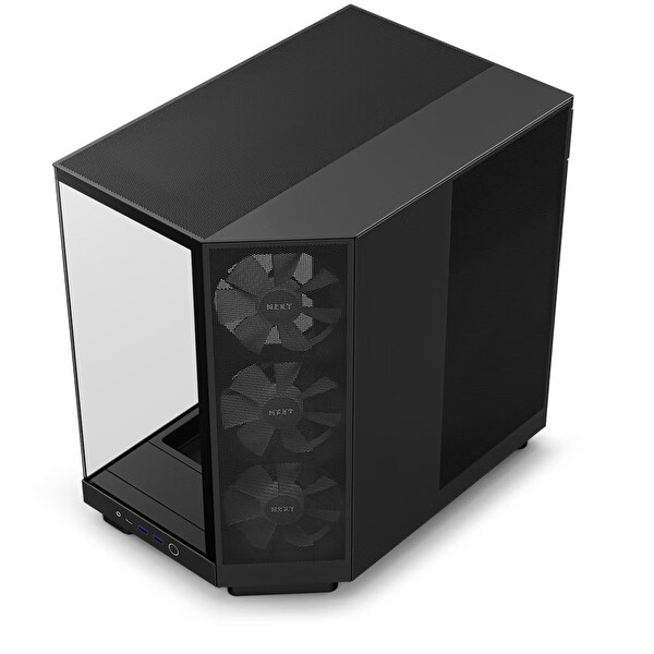 Nzxt H Series H6 Flow RGB 3x120mm RGB (ATX Micro-ATX Mini-ITX) CC-H61FB-R1 Siyah ATX Oyuncu Kasası