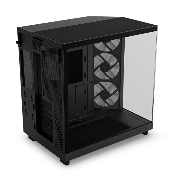 Nzxt H Series H6 Flow RGB 3x120mm RGB (ATX Micro-ATX Mini-ITX) CC-H61FB-R1 Siyah ATX Oyuncu Kasası