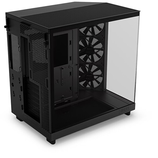 Nzxt H Series H6 Flow 3x120MM (ATX Micro-ATX Mini-ITX) CC-H61FB-01 Siyah ATX Oyuncu Kasası
