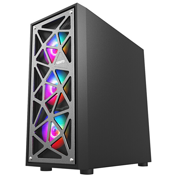 Vento VG12AL FSP 750W 80+ 4x120MM RGB Fan Temperli Cam USB 3.0 Mesh E-ATX Mid-Tower Gaming Kasa