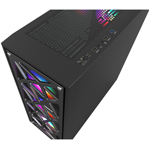 Vento VG12AL FSP 750W 80+ 4x120MM RGB Fan Temperli Cam USB 3.0 Mesh E-ATX Mid-Tower Gaming Kasa