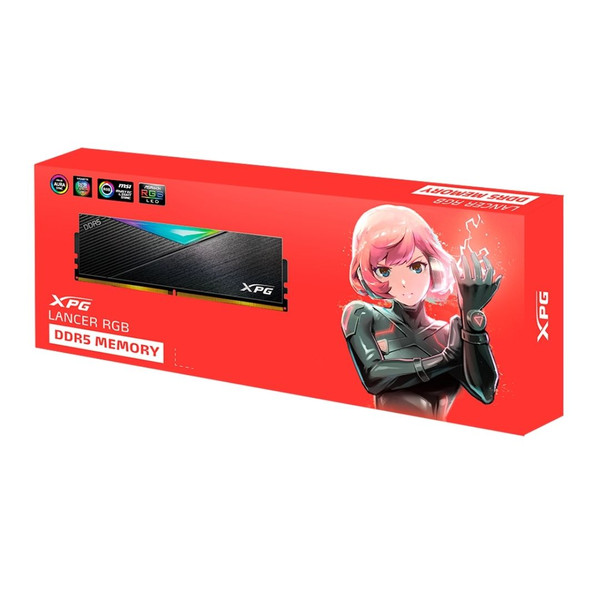 XPG Lancer AX5U6000C3032G-CLARBK RGB 32 GB (1x32 GB) DDR5 6000 MHz CL30 Gaming RAM