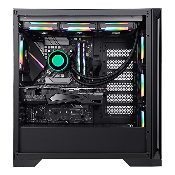 Frisby FC-9455G Vetro 850W 80+ Bronze 4x120MM RGB Fan Temperli Cam USB 3.0 ATX Mid-Tower Gaming Kasa