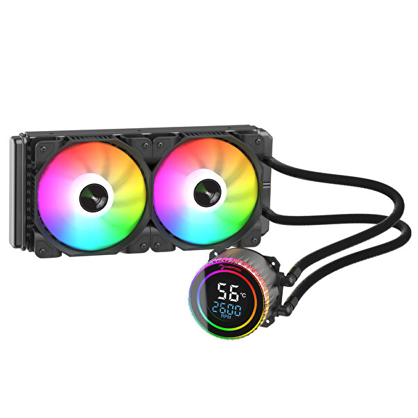 Gamepower Skadi Round 240 ARGB 240MM AM5 ve LGA1700 Uyumlu Sıvı İşlemci Soğutucu