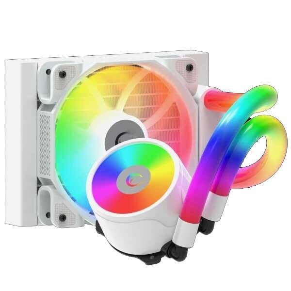 Rampage ICEBLADE C4 Beyaz 72CFM 2000RPM ARGB Fan AM5/LGA1700 Uyumlu Ledli Tüplü 120 MM Sıvı Soğutma