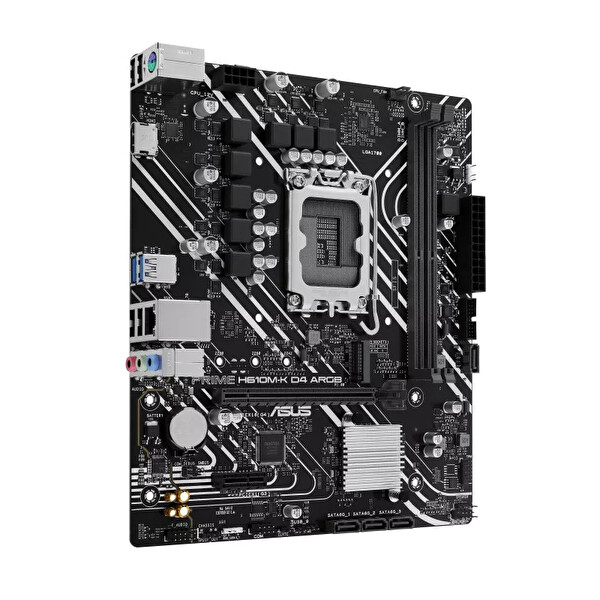Asus PRIME H610M-K D4 ARGB Intel H610 Soket 1700 DDR4 3200MHz mATX Gaming Anakart