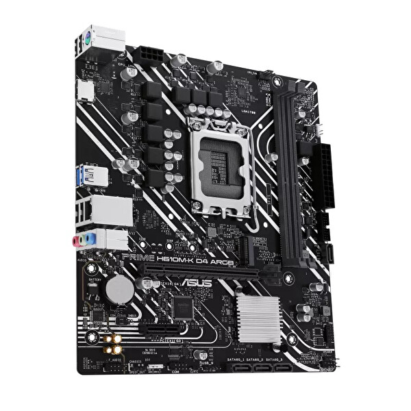 Asus PRIME H610M-K D4 ARGB Intel H610 Soket 1700 DDR4 3200MHz mATX Gaming Anakart