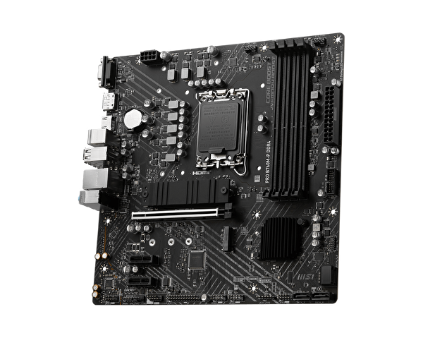 MSI Pro B760M-P DDR4 Intel B760 Soket 1700 DDR4 4800(OC)MHz mATX Gaming Anakart