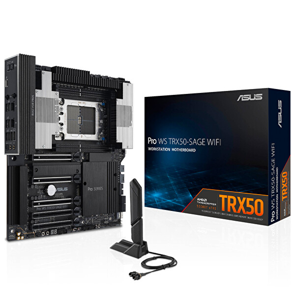 Asus PRO WS TRX50-SAGE WIFI AMD TRX50 Soket 8000Mhz sTR5 DDR5 3xM.2 Anakart